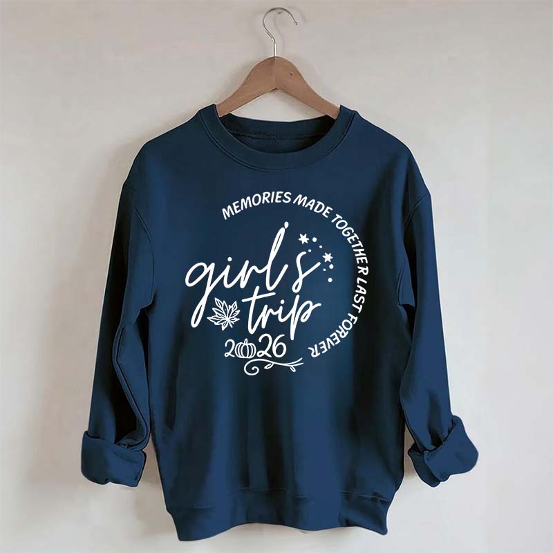 Personalized Year Matching Friends Fall Girls Trip Sweatshirt