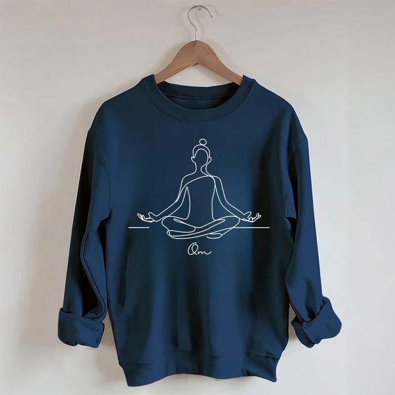 Personalized Yoga Namaste Meditation Sweatshirt