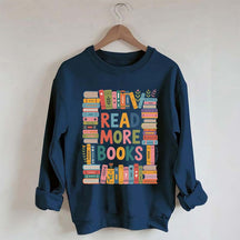Read More Books Cute Librarian Sweatshirt
