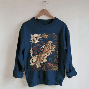 Retro Tiger Wild Cat Sweatshirt