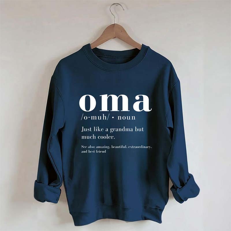 Funny Oma Pregnancy Reveal Sweatshirt