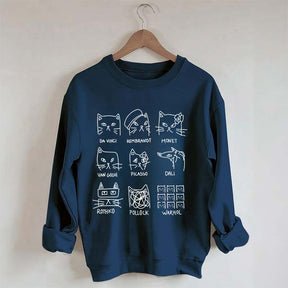 Artistic Cats Inspired by Famous Painters Sweatshirt