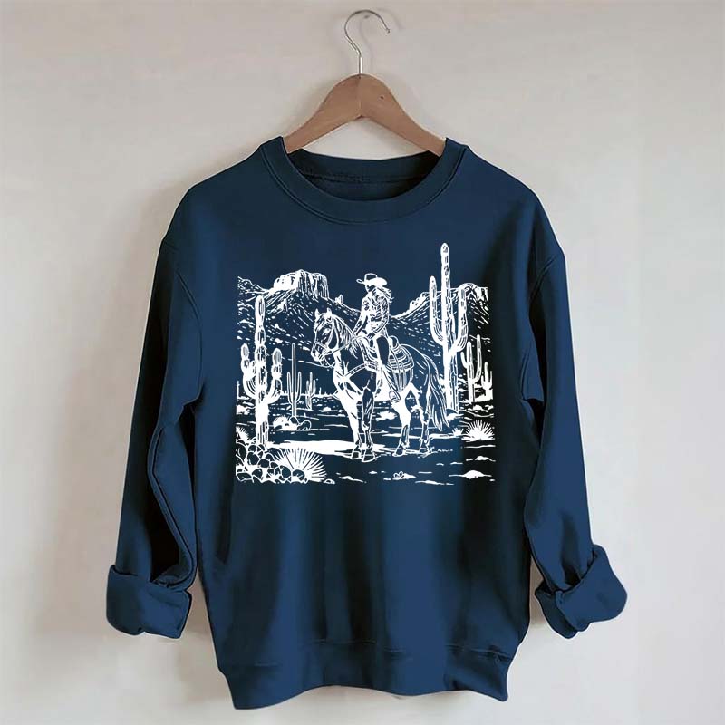 Retro Cowgirl Graphic Sweatshirt