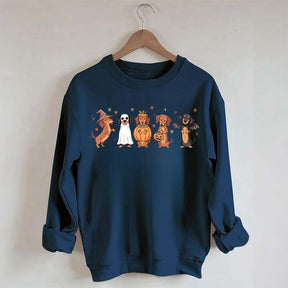 Cute Wiener Dog Halloween Dachshund Sweatshirt