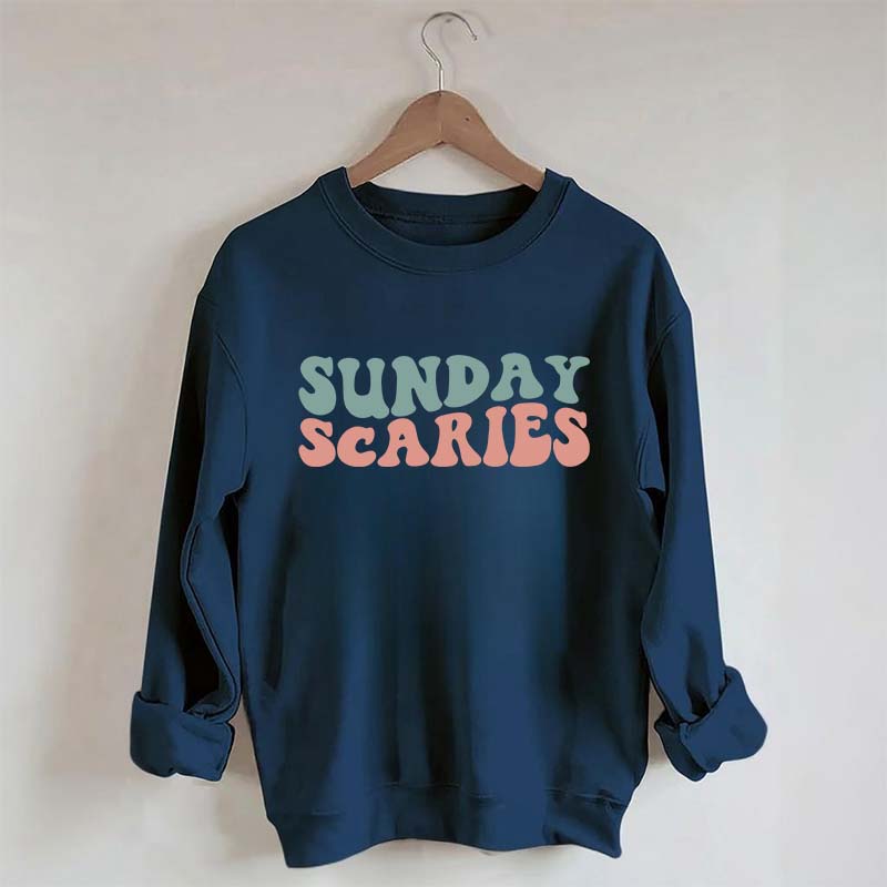 Retro Christmas Sunday Scaries Sweatshirt