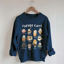 Coffee Cats Caffeine Club Sweatshirt