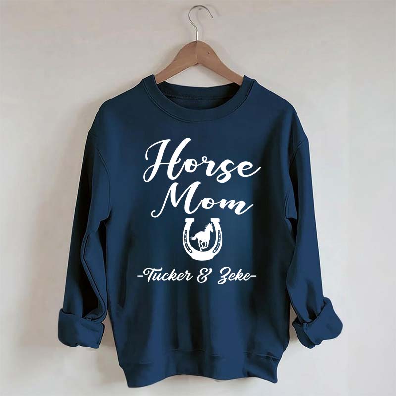 Personalized Horse Mom Equestrian Sweatshirt