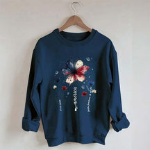 USA 250th Anniversary Floral Sweatshirt