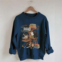 First Day Of School Black Cat Teacher Sweatshirt