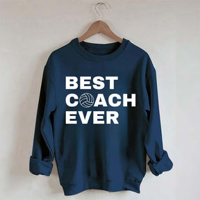 Best Coach Ever Volleyball Sweatshirt