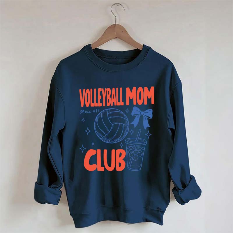 Custom Volleyball Mom Club Sweatshirt