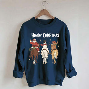 Howdy Christmas Western Cowgirl Rodeo Sweatshirt