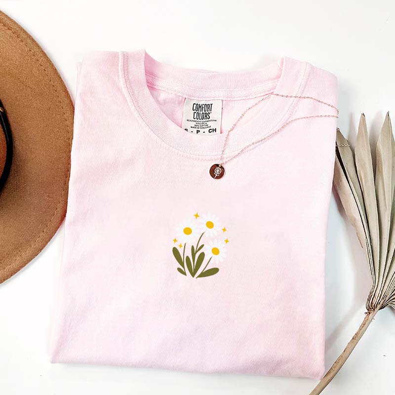 Minimal Flower Daisy T-Shirt