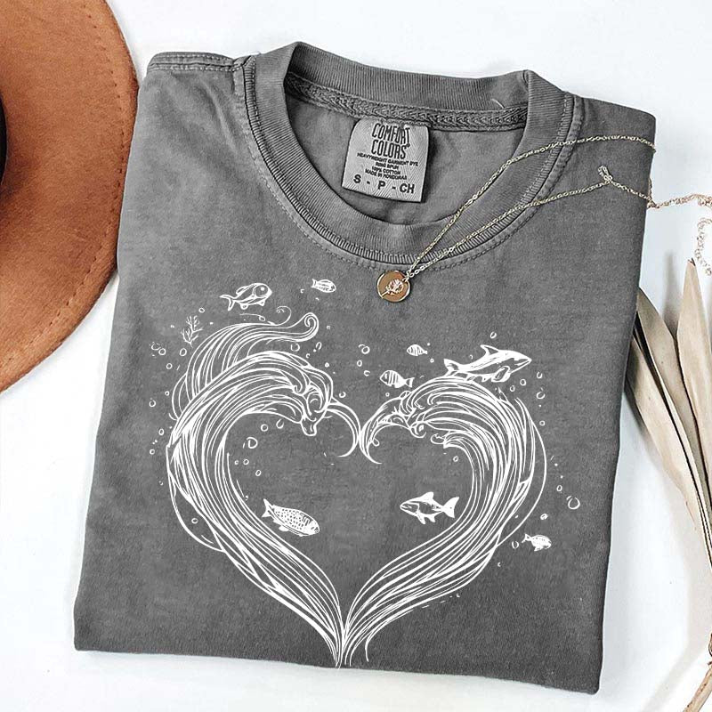 Heart Wave Comfort Colors T-Shirt