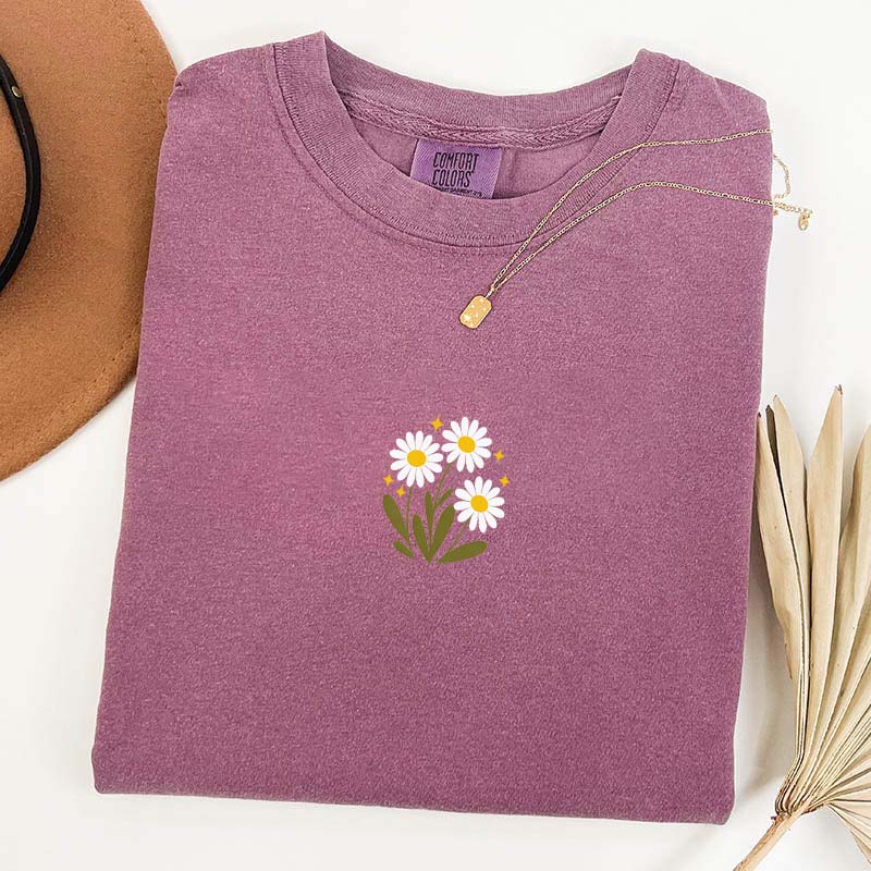 Minimal Flower Daisy T-Shirt