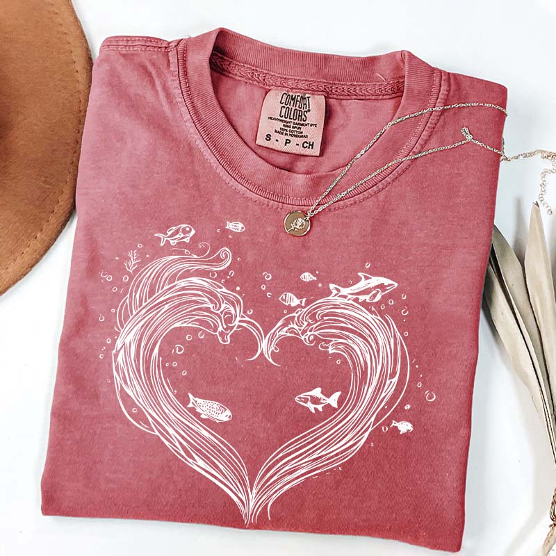 Heart Wave Comfort Colors T-Shirt