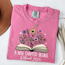A New Chapters Begin Flowers T-Shirt