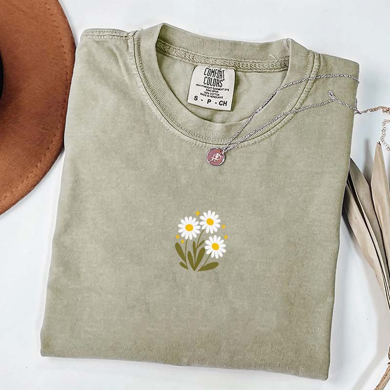 Minimal Flower Daisy T-Shirt