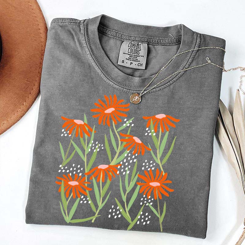 Boho Wildflower Aesthetic T-Shirt