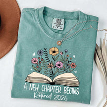 A New Chapters Begin Flowers T-Shirt