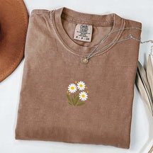 Minimal Flower Daisy T-Shirt
