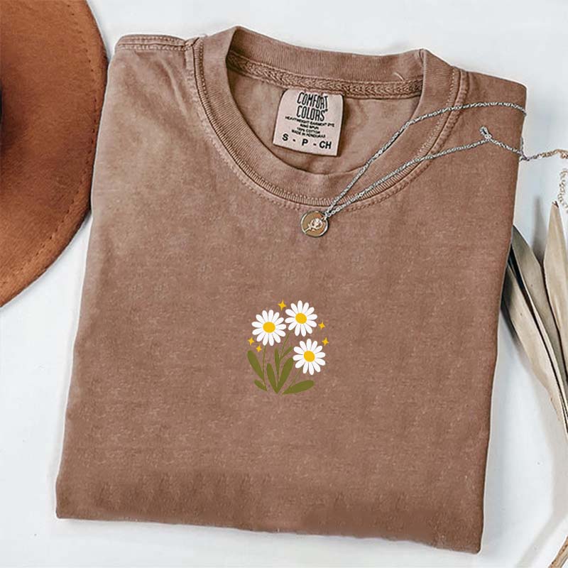 Minimal Flower Daisy T-Shirt