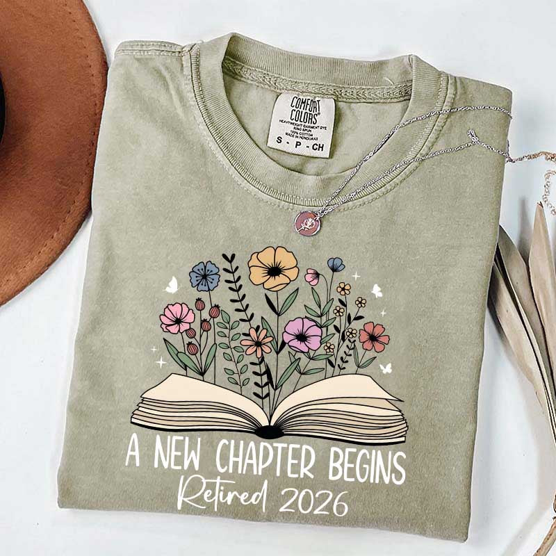 A New Chapters Begin Flowers T-Shirt
