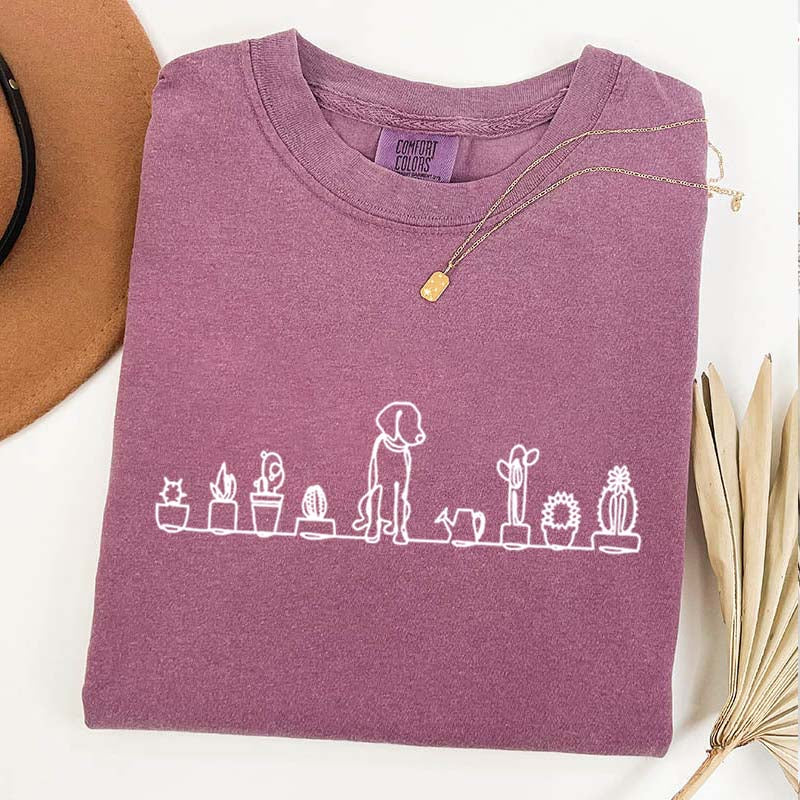 Dog and Plant Lady T-Shirt