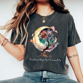 Freedom Dignity Tranquility Tree T-Shirt