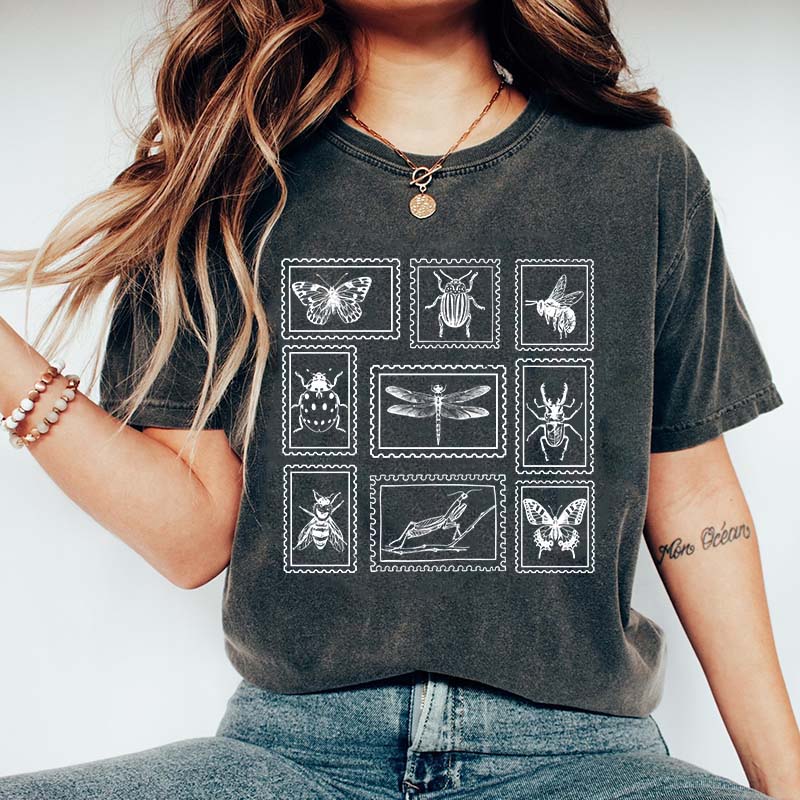 Insect Stamp Vintage Bug Lover T-Shirt