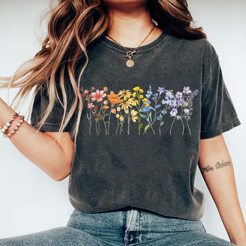 Wildflower LGBT Rainbow Floral T-Shirt