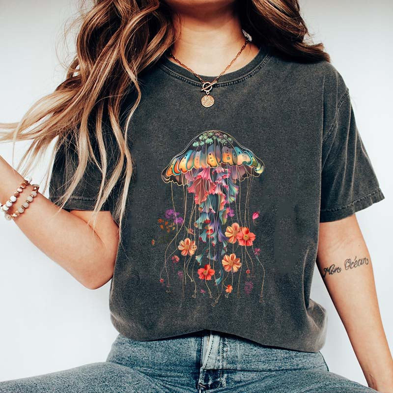Floral Jellyfish T-Shirt