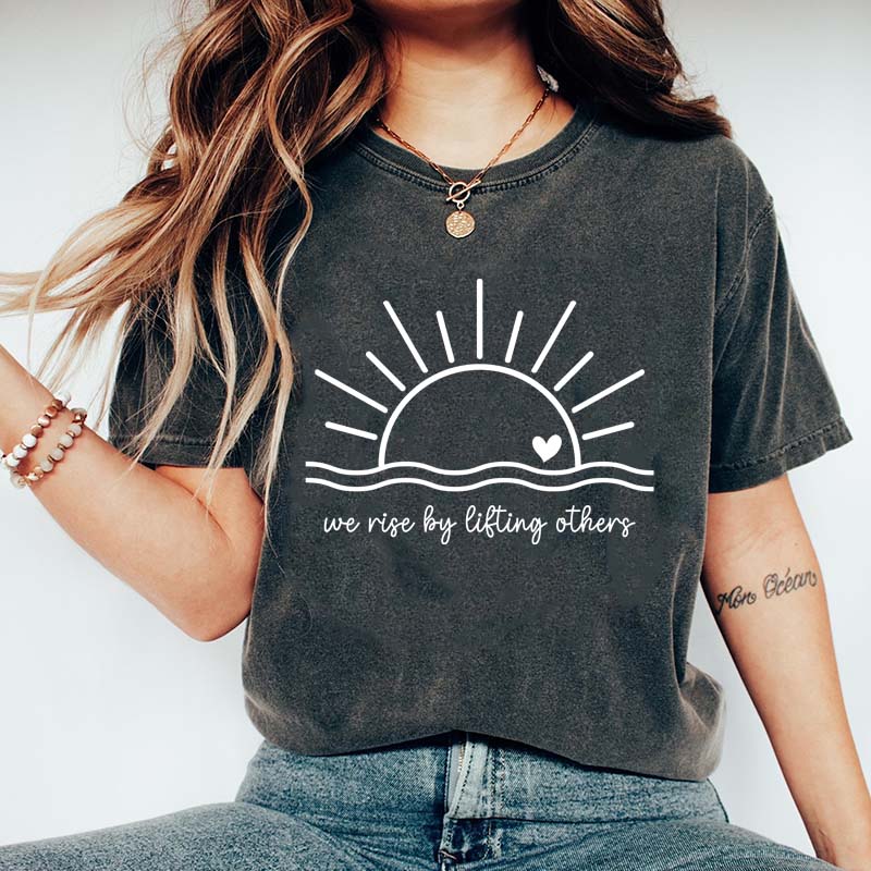 We Rise By Lifting Others Simple T-Shirt