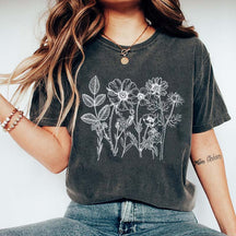 Boho Gardener Floral Botanical T-Shirt