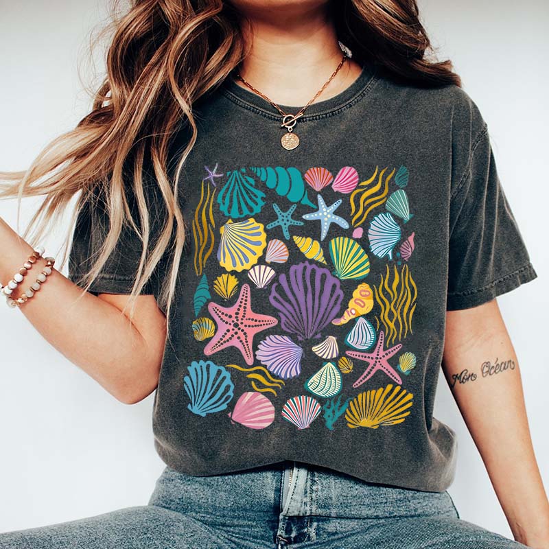 Vintage Seashells Ocean T-Shirt