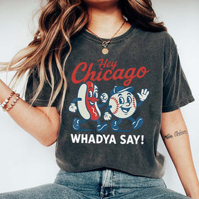 Hey Chicago Funny Baseball T-Shirt