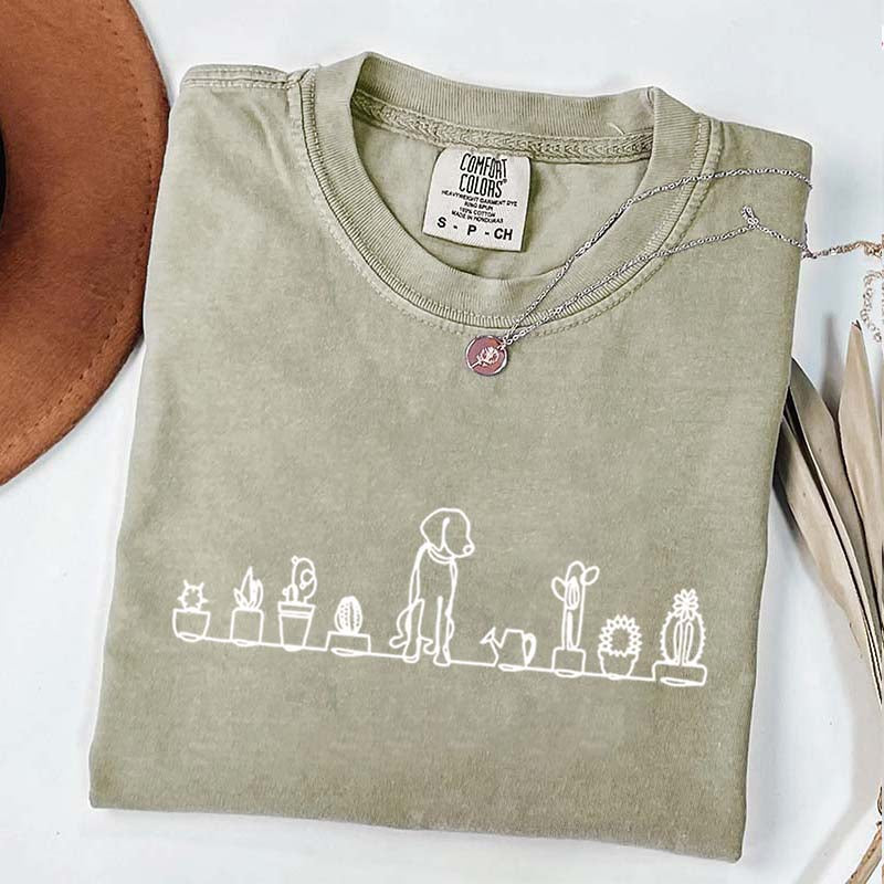 Dog and Plant Lady T-Shirt