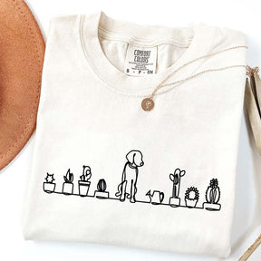 Dog and Plant Lady T-Shirt