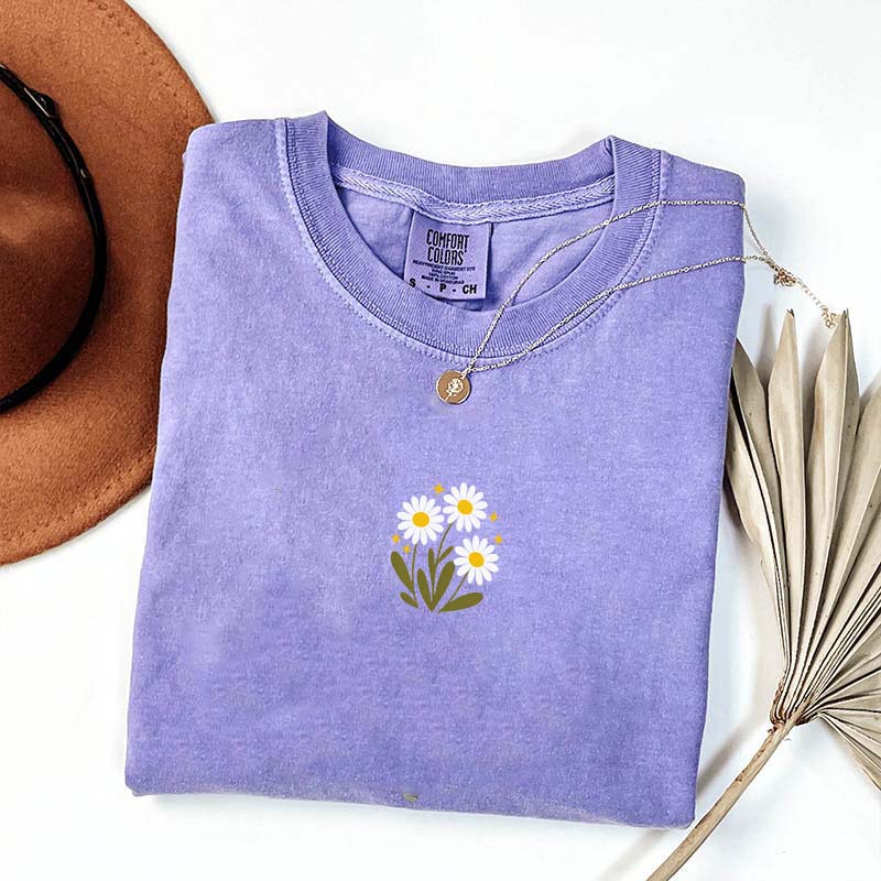 Minimal Flower Daisy T-Shirt