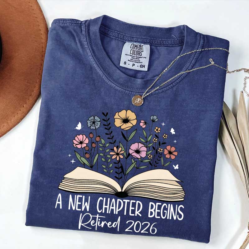 A New Chapters Begin Flowers T-Shirt