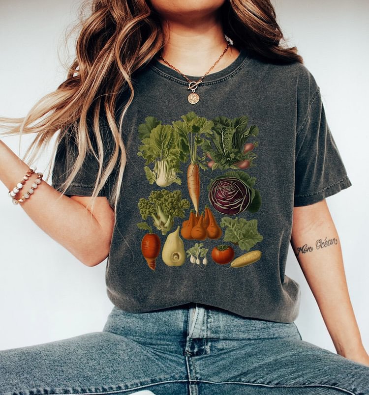 Cottagecore Vintage Gemüse T-Shirt