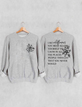 Comme des fleurs sauvages Sweat-shirt