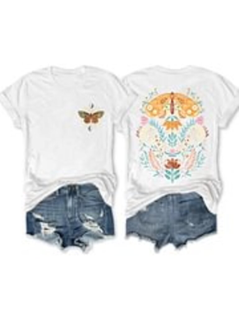 T-shirt de papillon de papillon de faucon