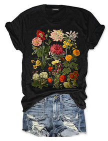 Cottagecore Vintage Blumen T-Shirt