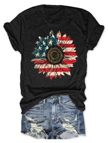 Amerika-Sonnenblumen-T-Shirt