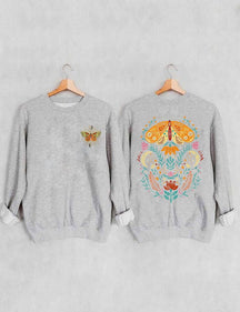 Sweat-shirt papillon céleste