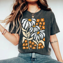 Boho-Wildblumen-Blumen-Natur-T-Shirt