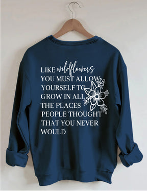 Comme des fleurs sauvages Sweat-shirt