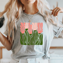 Wildblumen-Kurzarm-T-Shirt