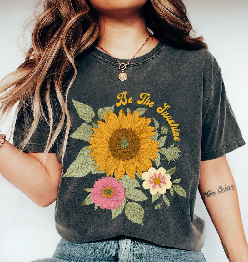 Tournesol Chemise Confort Couleurs Floral Tee
